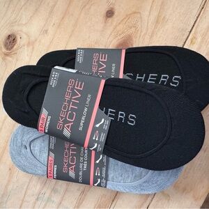 Skechers Active  SUPER LOW No Show Ped Socks 1 Pack